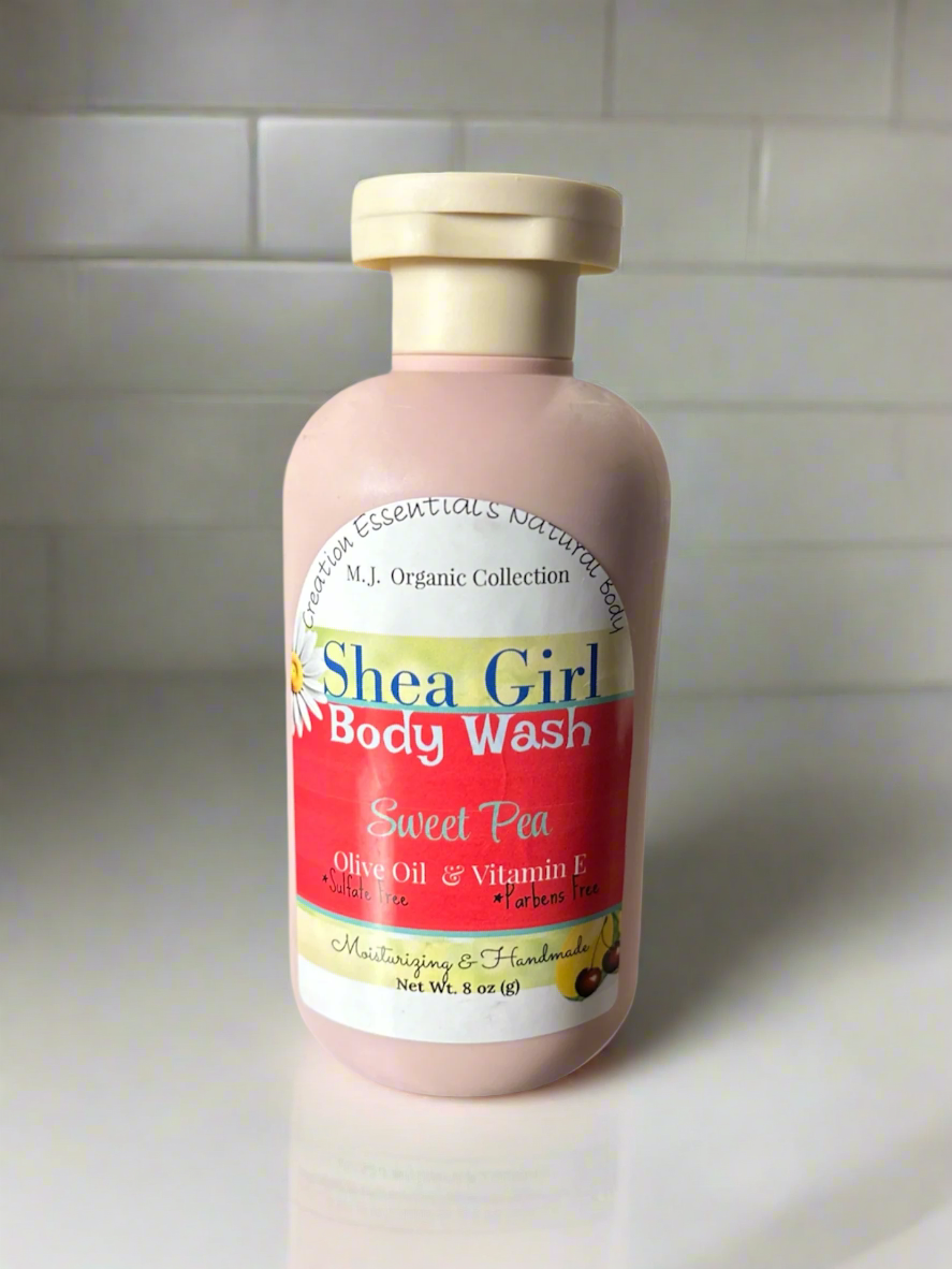 Shea Girl Sweet Pea Body Wash- MJ Collection