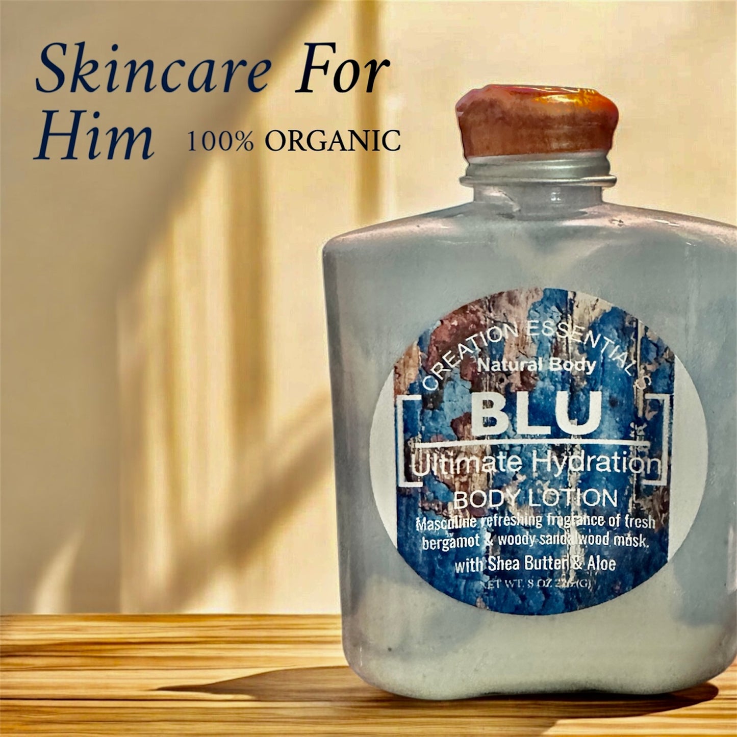 BLU Men's Hydrating Body Lotion Inspired by Cool Water Men