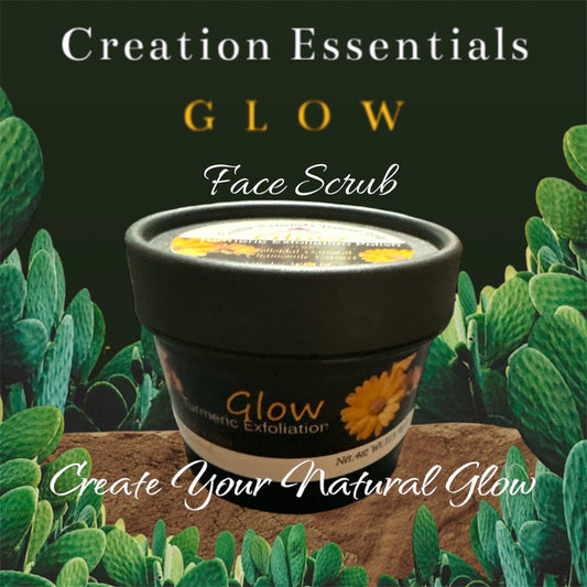 Glow Exfoliation Facial Polish with 2% Hyaluronic Acid, Turmeric & Chamomile Extract
