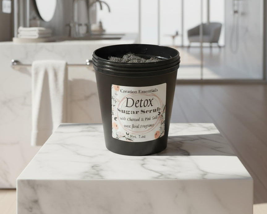 Detox Body Mask Scrub with Charcoal & Pink Salt