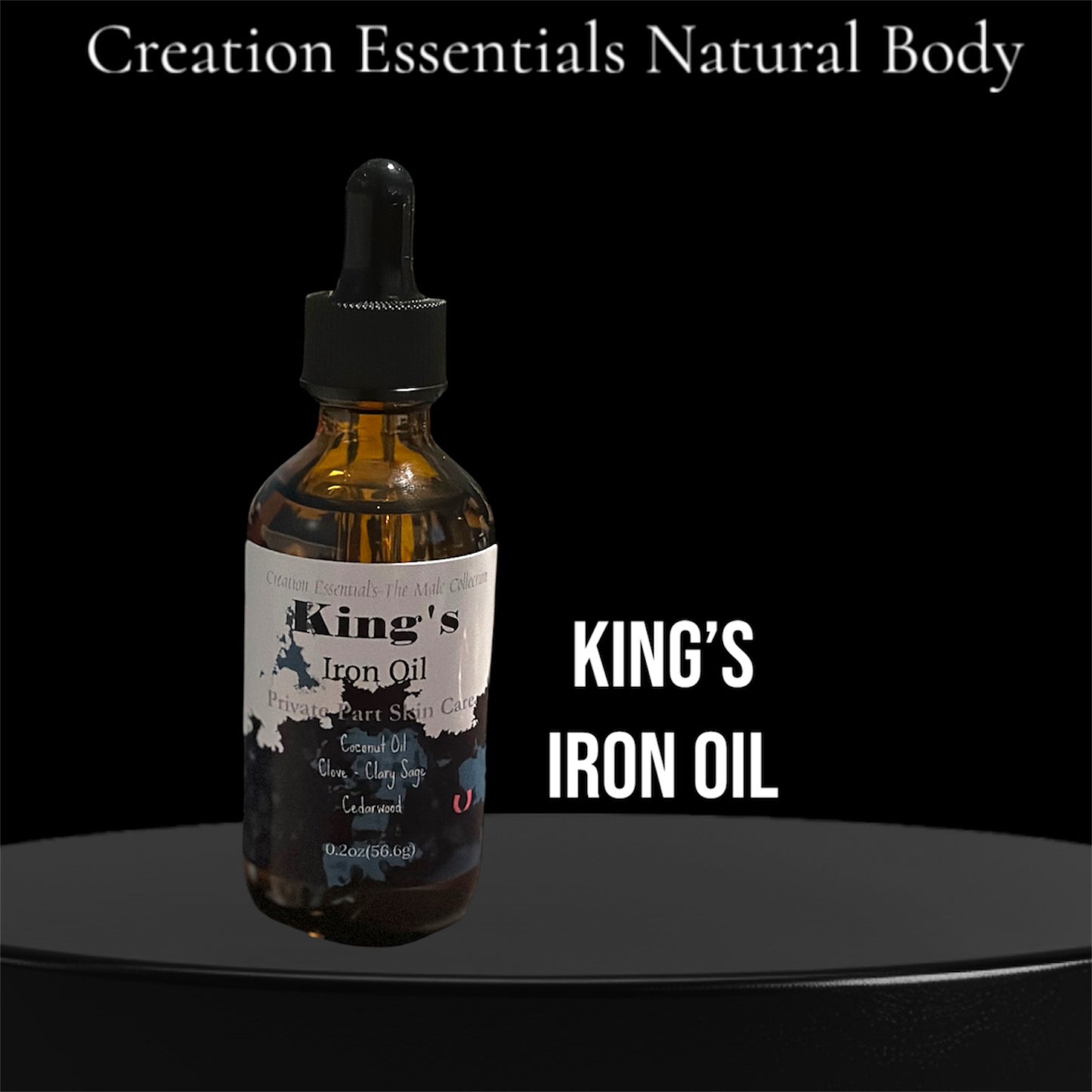 King's Iron Oil -For That Special Private Place Men Body Oil