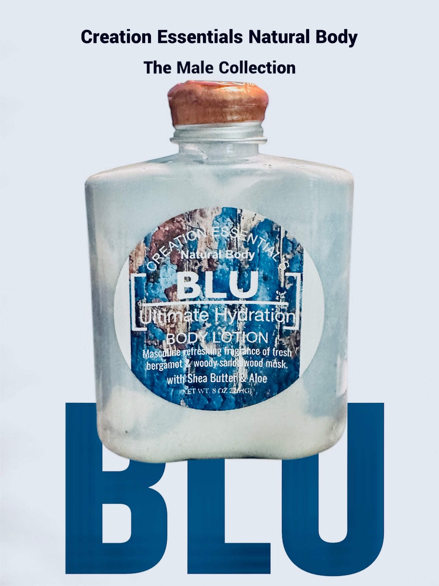 BLU Men's Hydrating Body Lotion Inspired by Cool Water Men