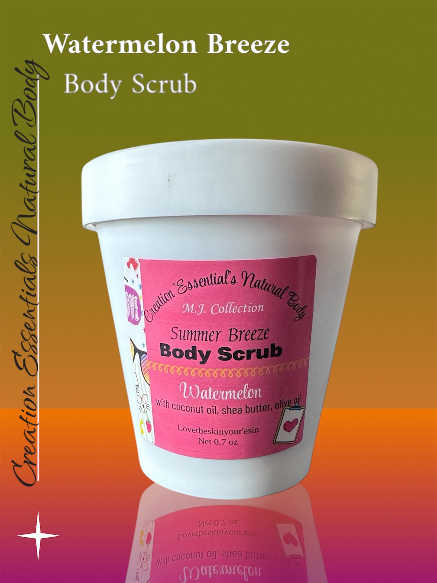 Summer Breeze Watermelon Sugar Body Scrub- By: M.J. Collection