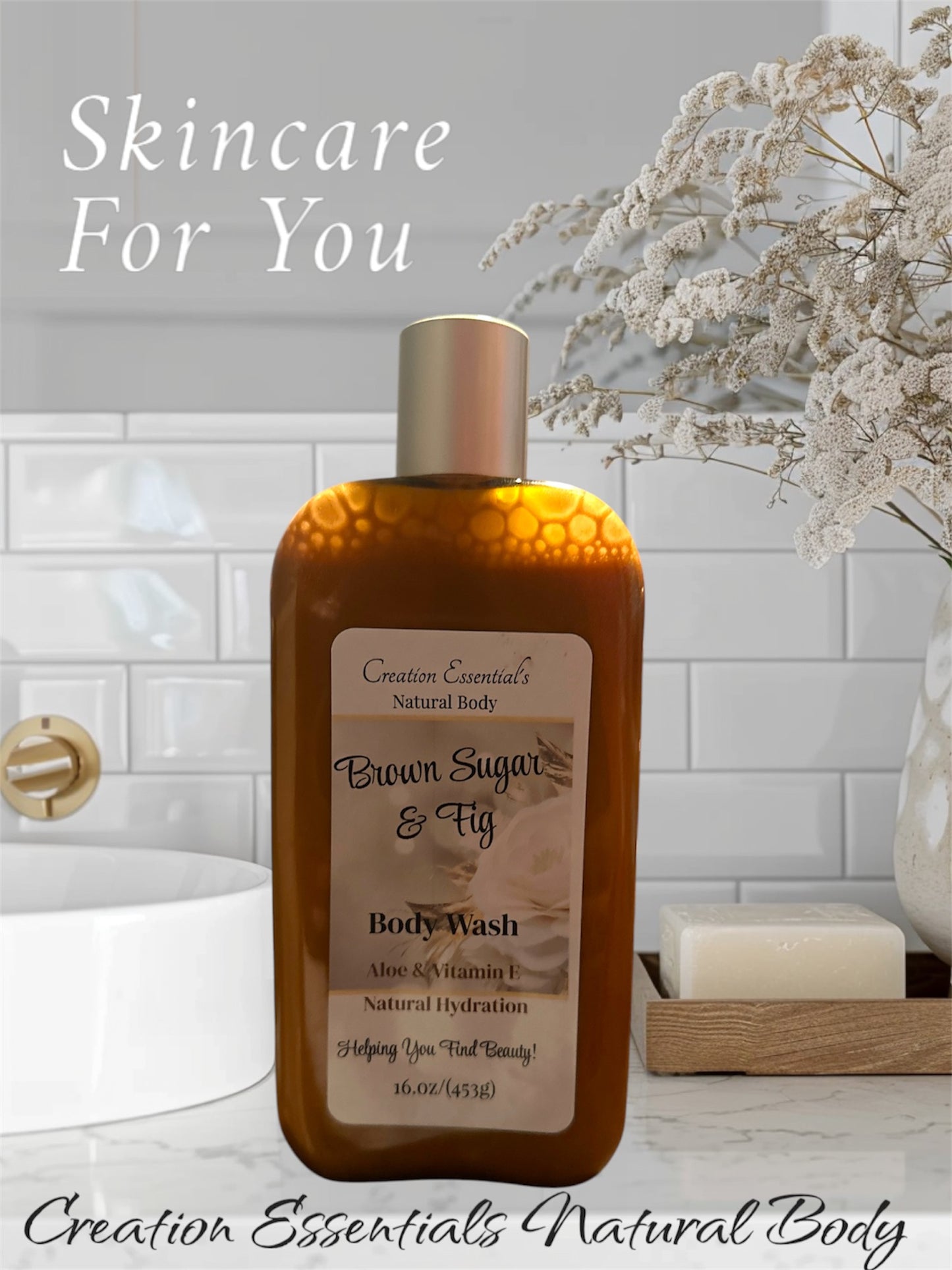Brown Sugar & Fig Body Wash with Aloe and Vitamin E Hydrating Body Wash