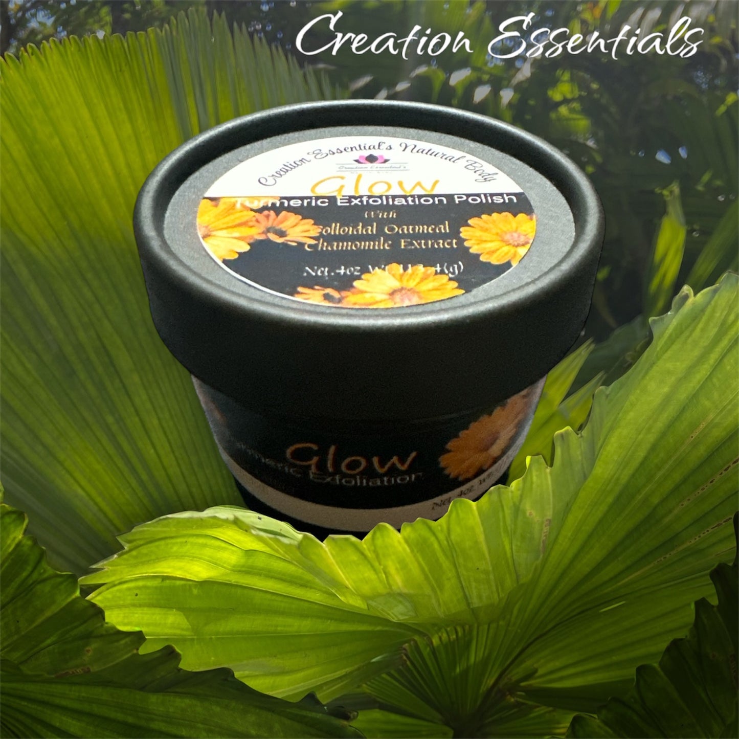 Glow Exfoliation Facial Polish with 2% Hyaluronic Acid, Turmeric & Chamomile Extract