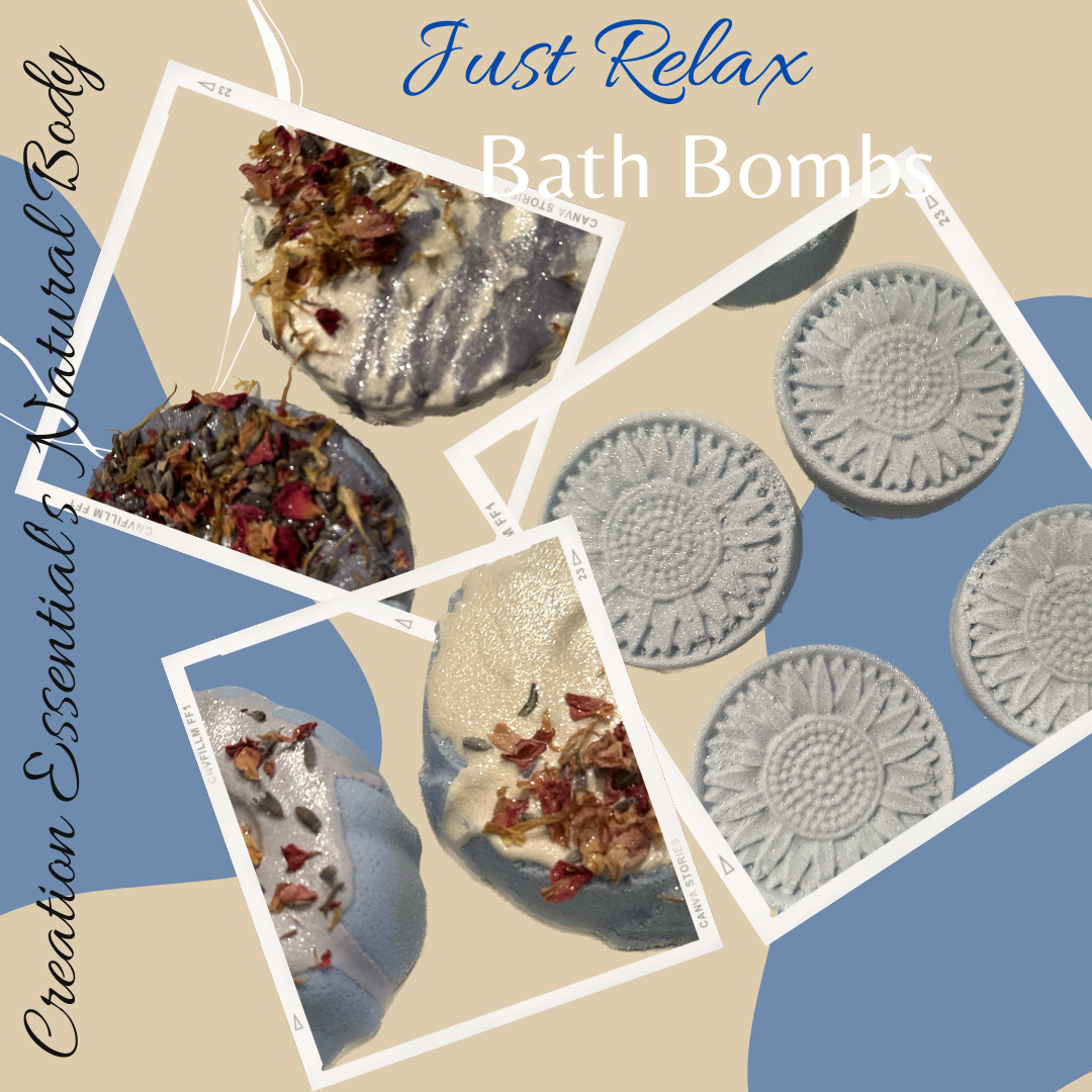 Just Relax Essential Bath Bombs with Himalayan Salt 2pk