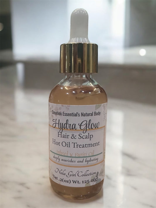 Hydra Glow Hair & Scalp Hot Oil Treatment with Buriti Oil