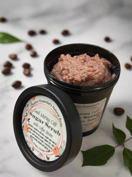 Good Morning Cafe Creamy Body Scrub with Coffee Beans