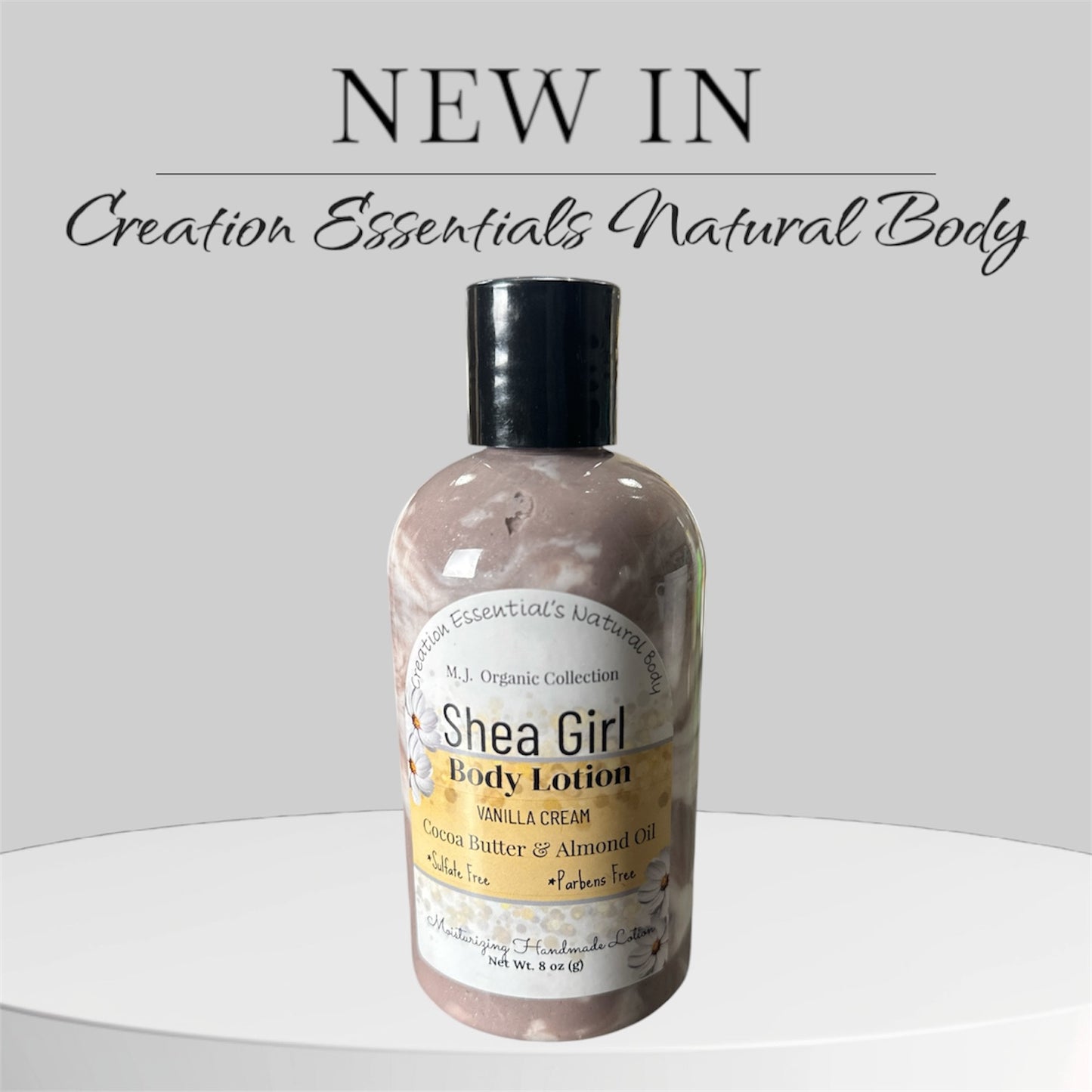 Shea Girl Body Lotion: Vanilla Dream Hydration Body Lotion - Creation Essential's