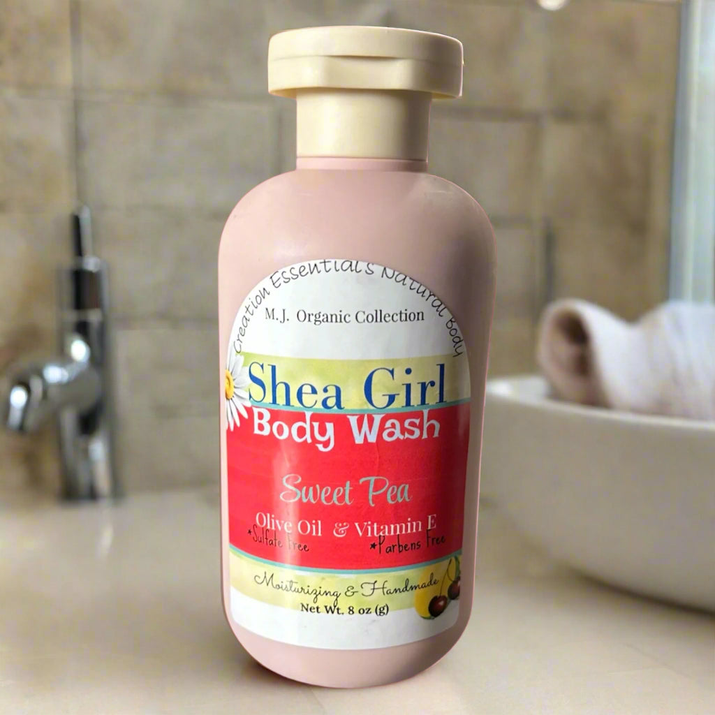 Shea Girl Sweet Pea Body Wash- MJ Collection