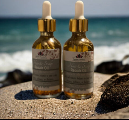 Hair & Scalp Repair Oil with St. John Wort Herbs & Bergamot Oil