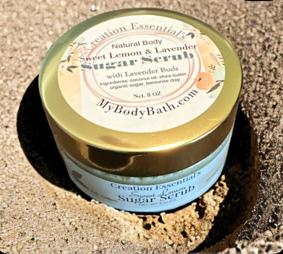 Sweet Lemon Cake w/ Lavender Buds Body Scrub