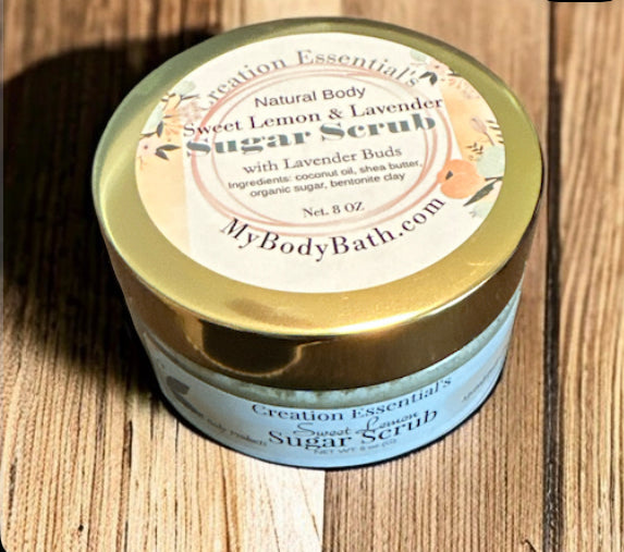 Sweet Lemon Cake w/ Lavender Buds Body Scrub