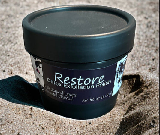 Restore Detox Exfoliation Facial Polish w/Activated Charcoal & Seaweed Extract