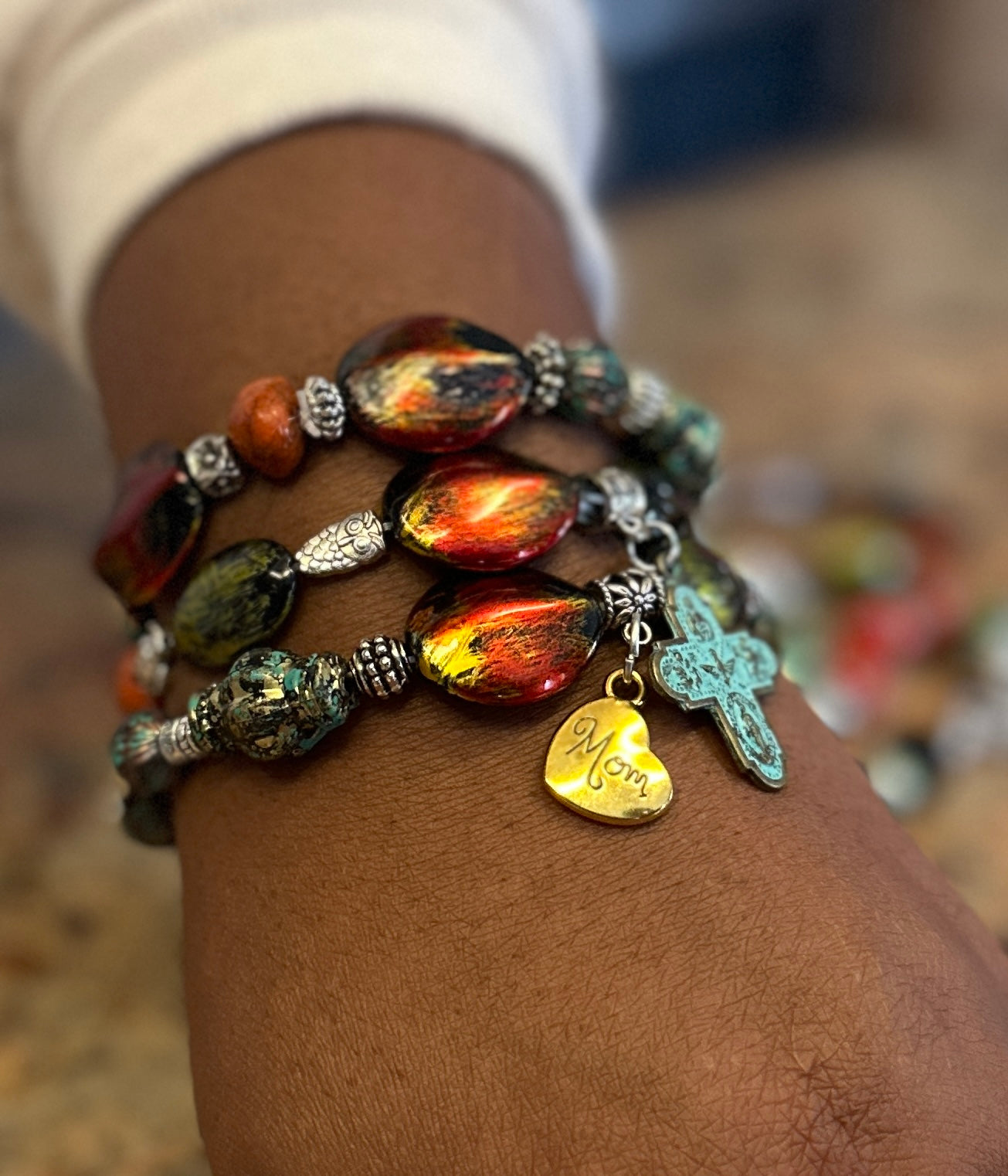 Bohemian Bead Style Bracelets, Fashion Bracelets- Creations Essential's Fashion Accessories