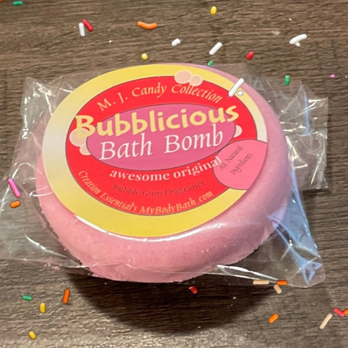 Bubblicious Bubble Gum Bath Bomb 2Pk- By: M.J.