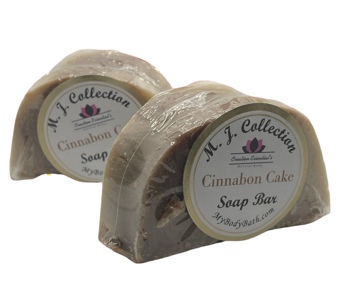 Organic Soap Bar -A Slice Of Cake Cinnabon Soap Bar By: M.J. Collection