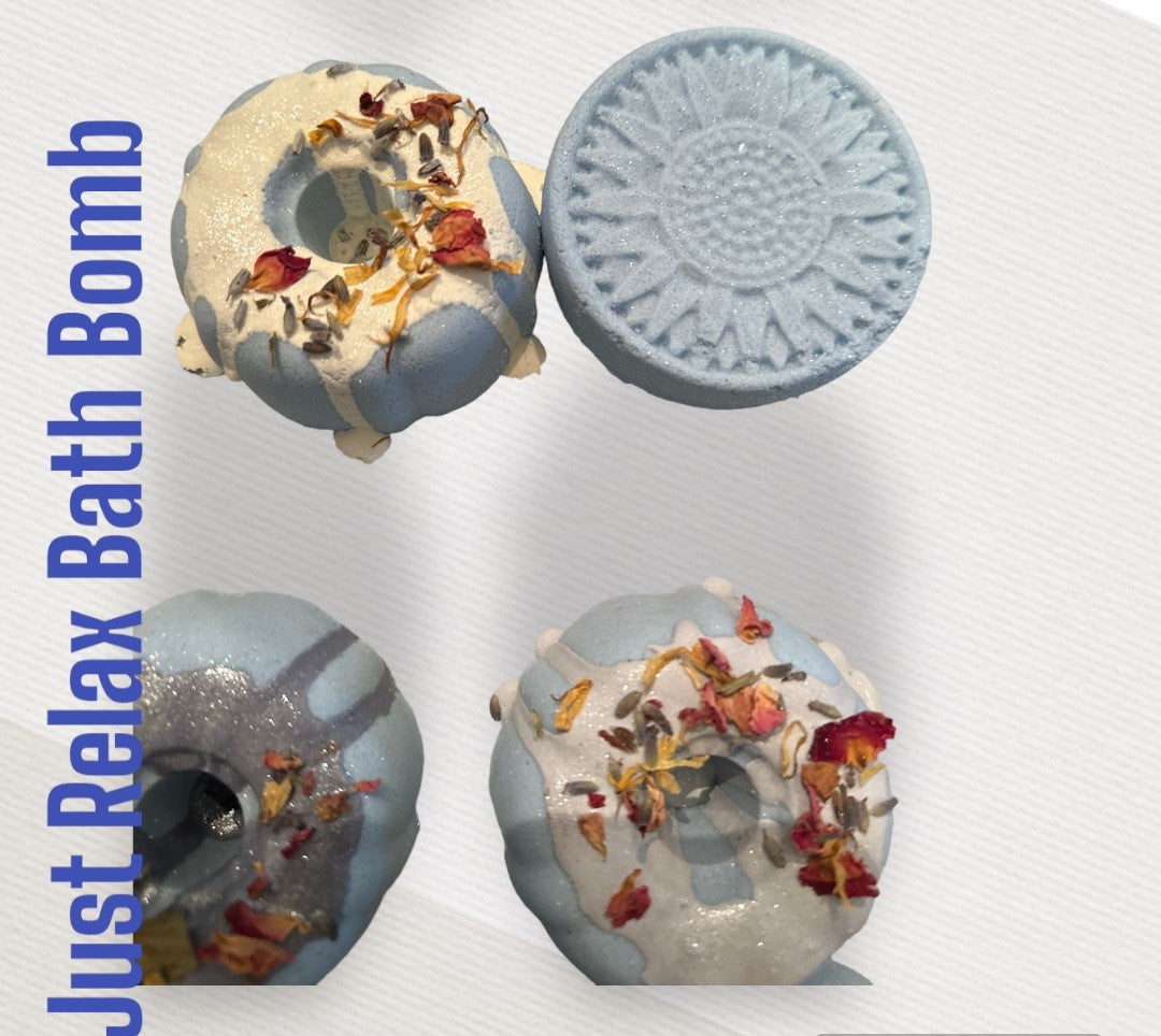Just Relax Essential Bath Bombs with Himalayan Salt 2pk