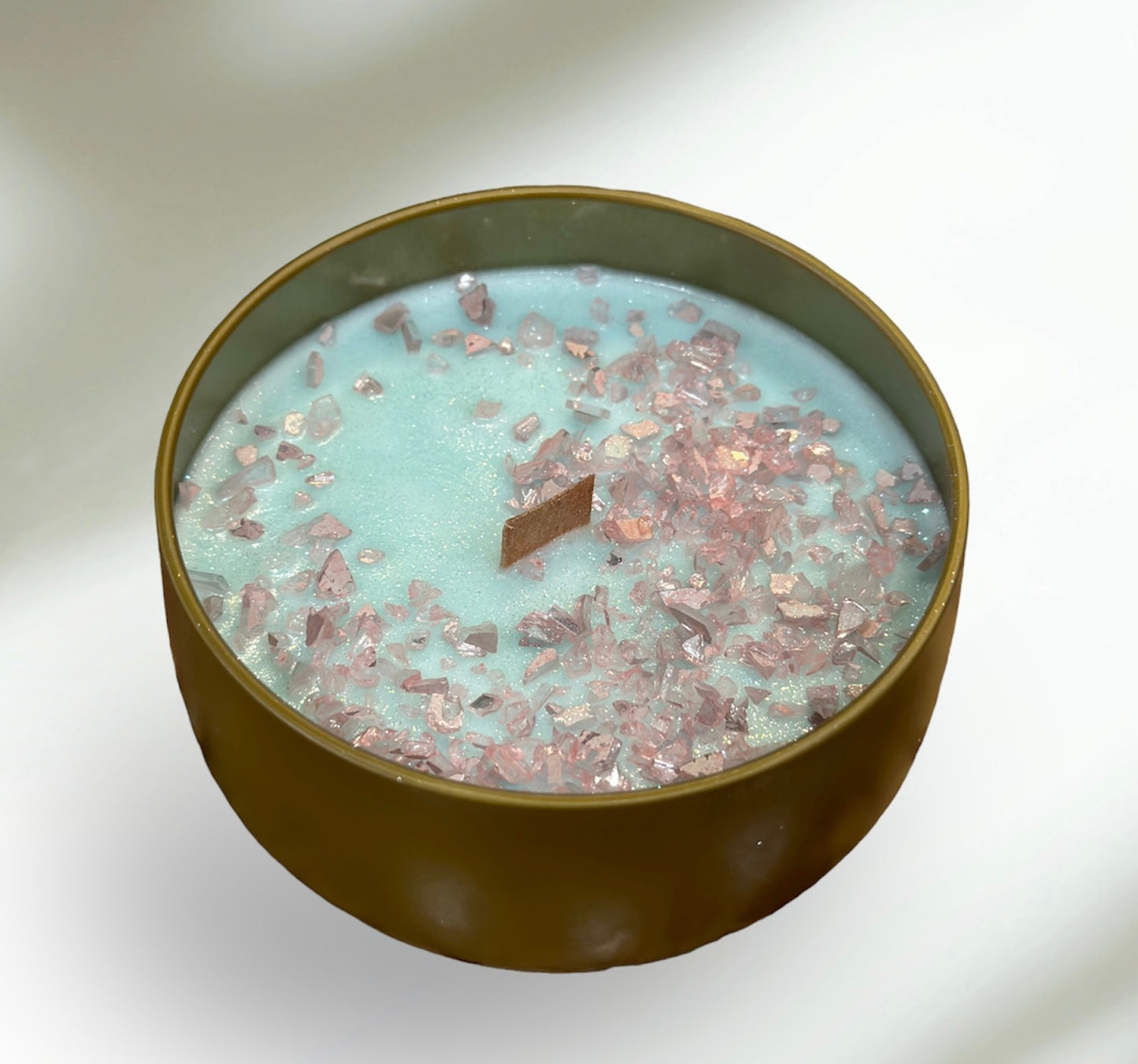 Wood Wick Soy Wax Handmade Luxury Candle Ocean Rose