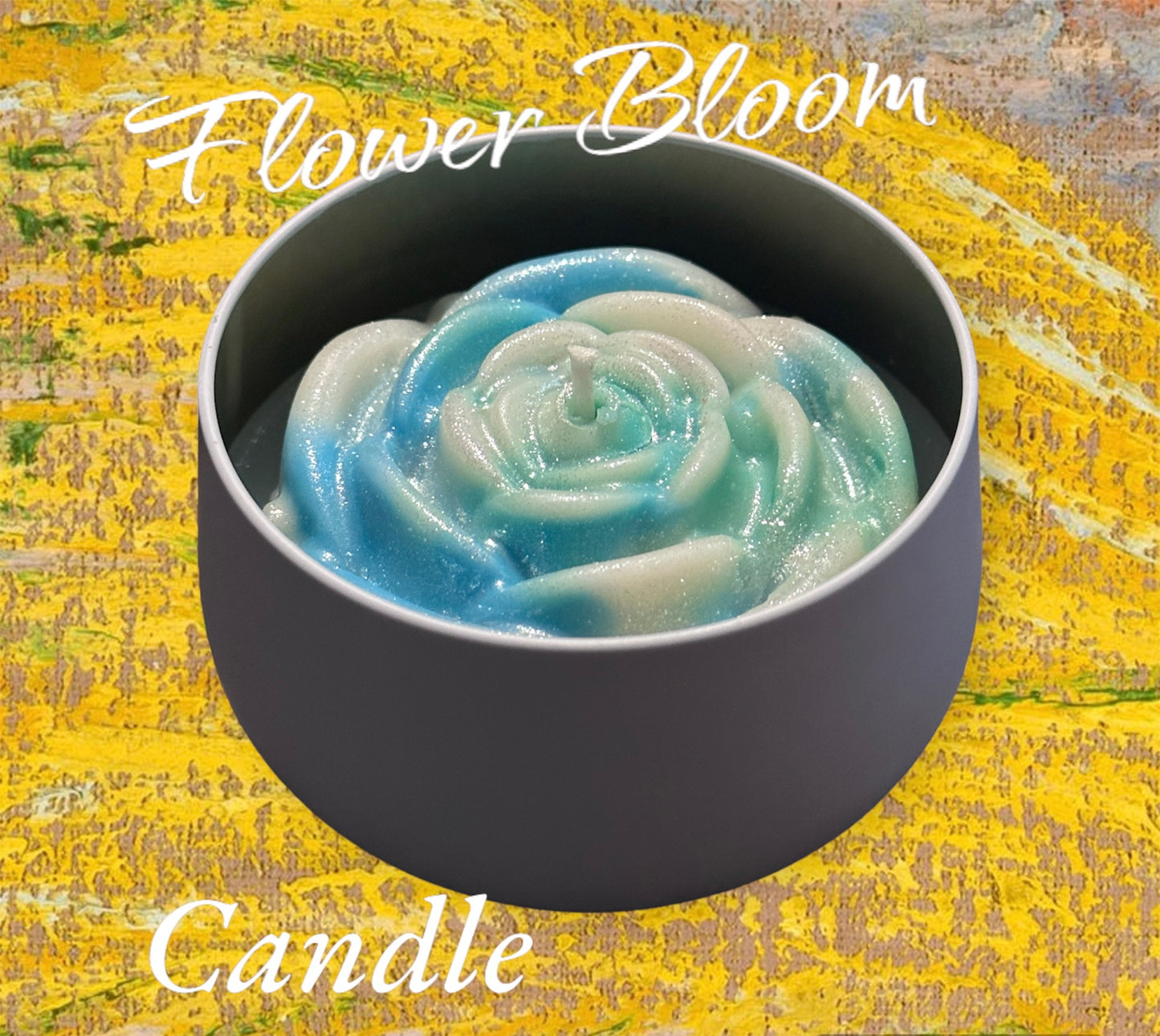Flower Bloom Soy Wax Candle Handmade Candle - Creation Essential's