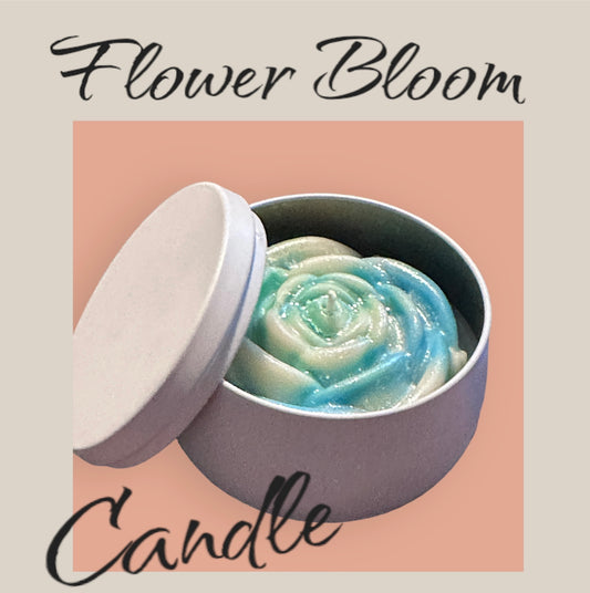 Flower Bloom Soy Wax Candle Handmade Candle - Creation Essential's