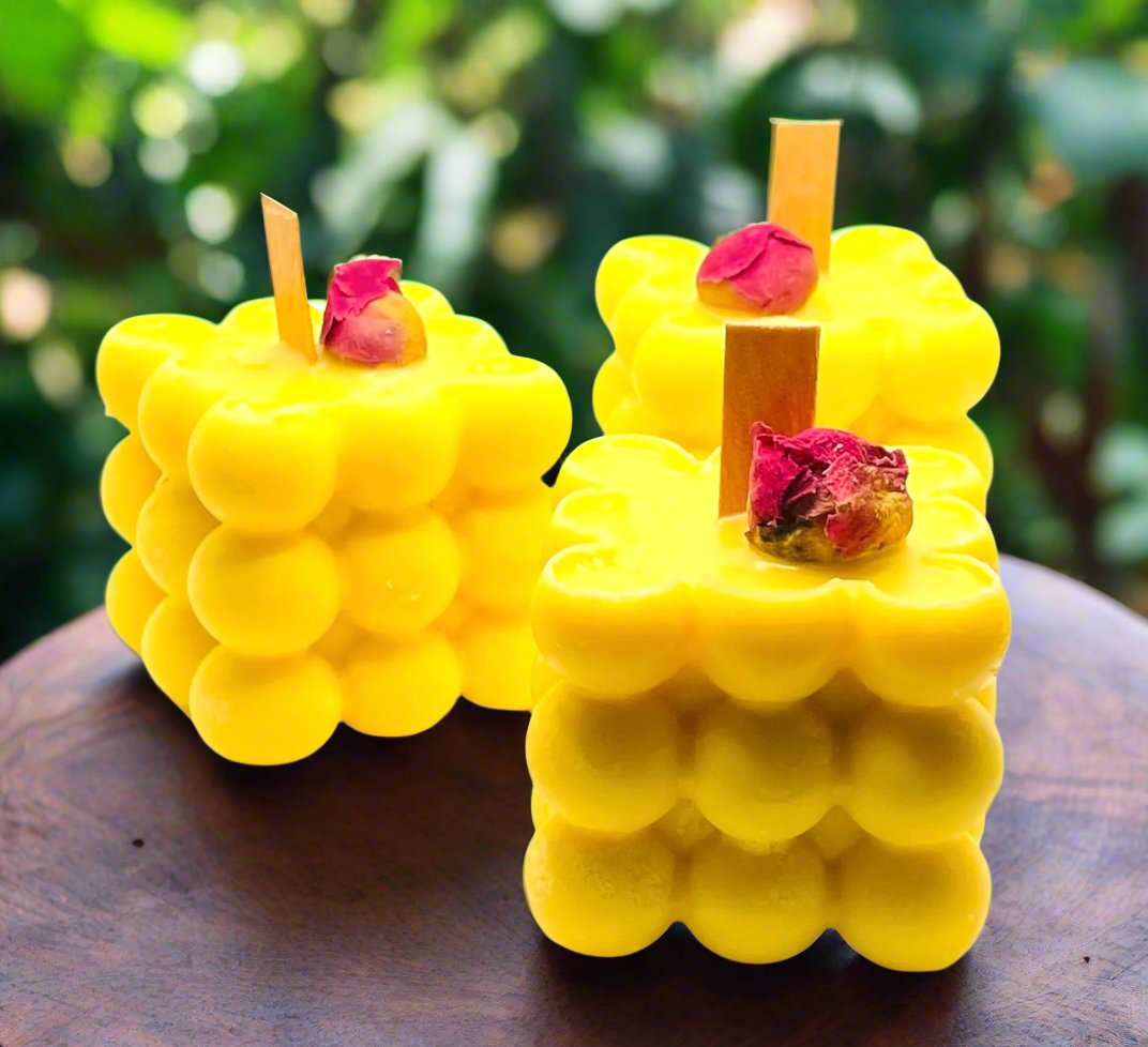 Bubble Cube Candles 2Pk
