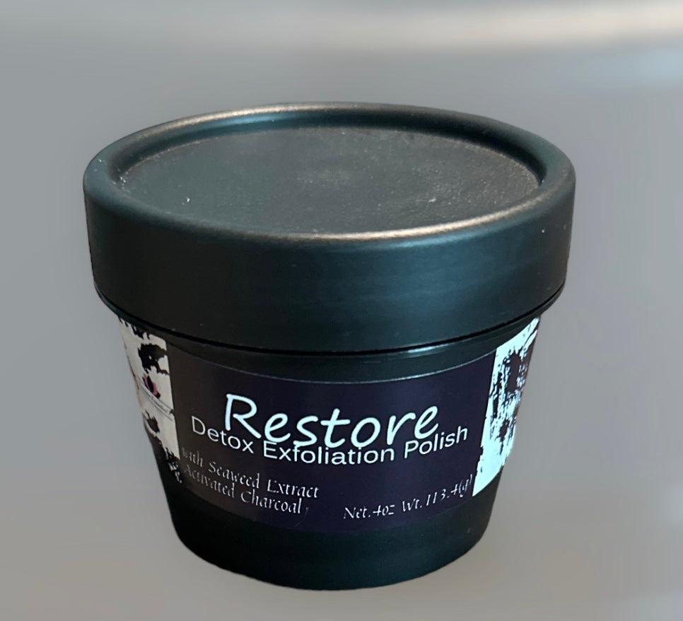 Restore Detox Exfoliation Facial Polish w/Activated Charcoal & Seaweed Extract