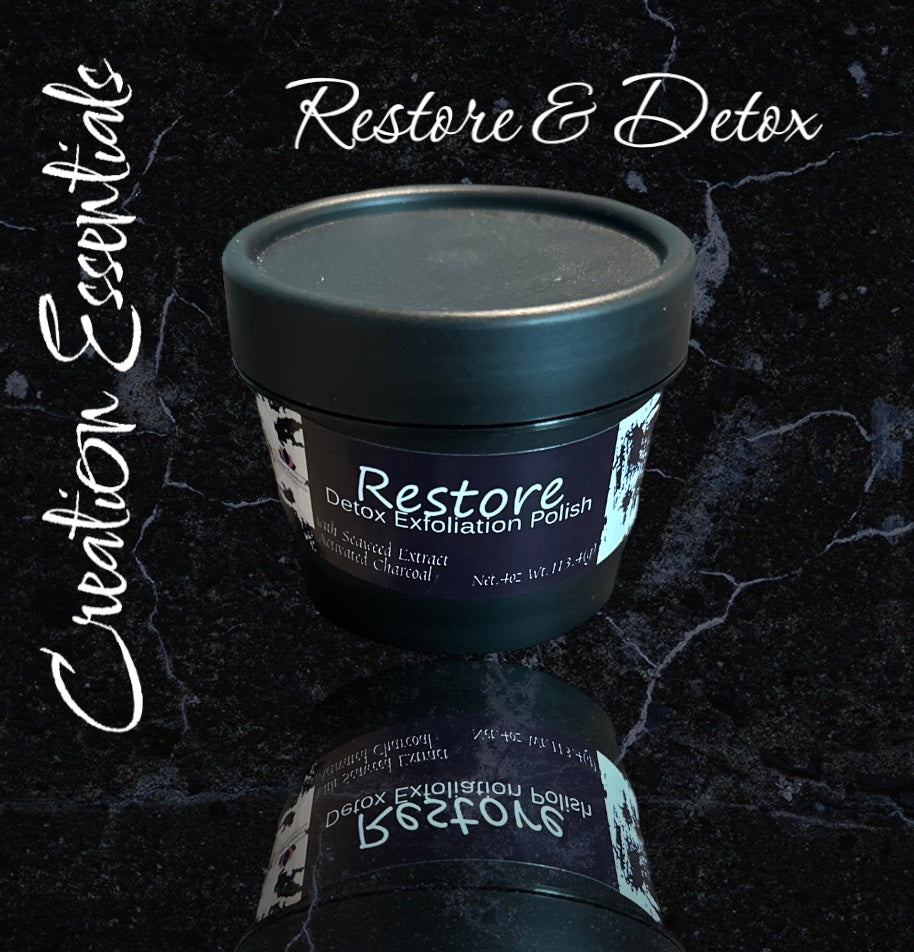 Restore Detox Exfoliation Facial Polish w/Activated Charcoal & Seaweed Extract