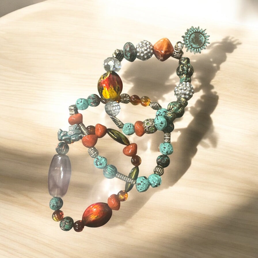 Bohemian Bead Style Bracelets, Fashion Bracelets- Creations Essential's Fashion Accessories