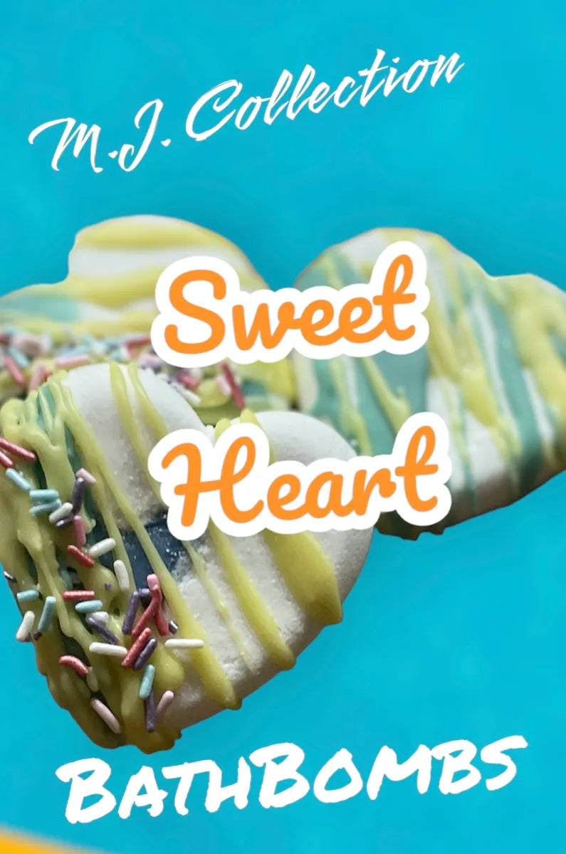 Sweet Hearts Bath Bombs 2Pk/ By M.J.