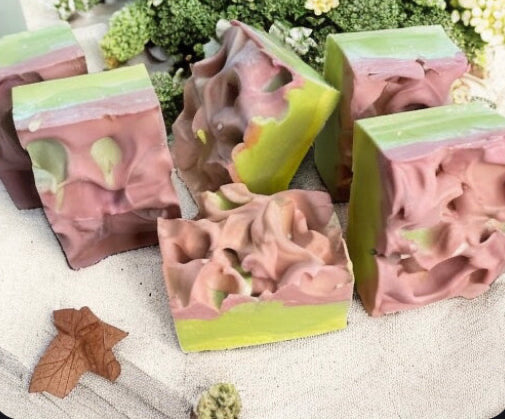 Goats Milk Soap Bar, A Touch of Pink, Organic Vegan Goats Milk Soap Bar