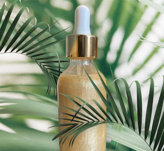 Serenity Glow Shimmer White Gold Body Shimmer- Creation Essential's Nola Girl Collection