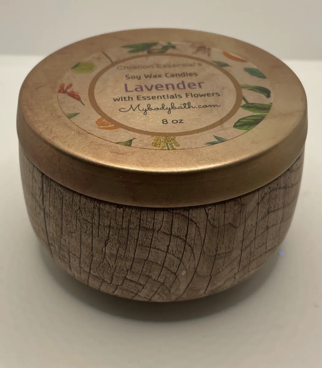 Wood Wick Soy Wax Luxury Candle Lavender