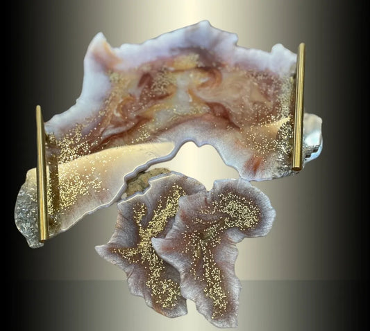 Resin Tray with handle Luxury Africa Resin Tray Set