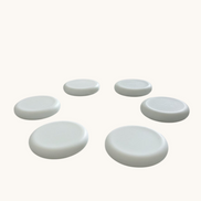 Green rounf soap bar on the counter