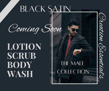 Black Satin Body Scrub Men Body Polish Scrub- Mens Collection- Creation Essential's
