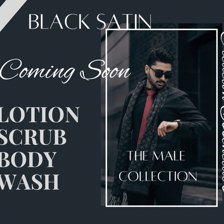 Black Satin Body Scrub Men Body Polish Scrub- Mens Collection- Creation Essential's