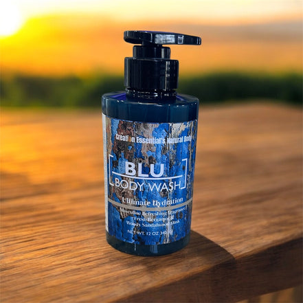 Buy 3 Get 3 or Buy 2 Get 1 Free  BLU Organic Body Wash Masculine Hydrates and Nourishes Skin