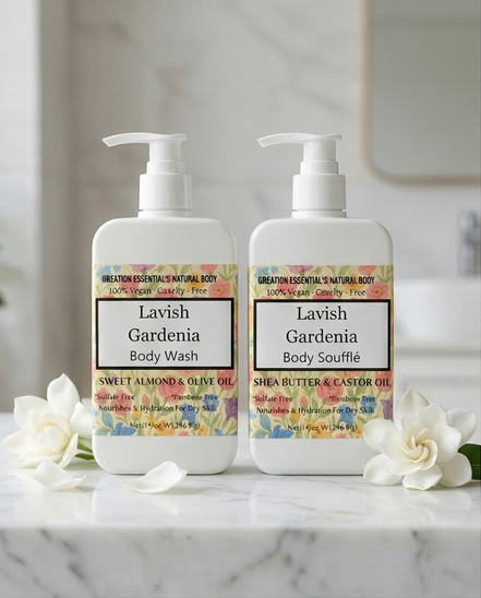 Lavish Gardenia Body Souffle’ Perfume Lotion inspired by the elegance of Gucci