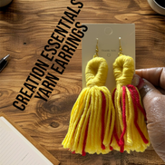 Yarn Earring Tassels Crochet Twisted knot Lightweight Multiply Color Yarn Earrings Fashion- Creation Essential's