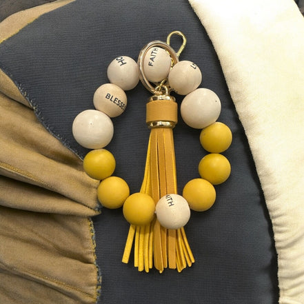 Sugarbands Keychain -Silicone Keychain, Wirstlet and Tassles,