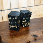 Pure Black Soap Bar  w/African black soap crumbles, Organic Soap Bar
