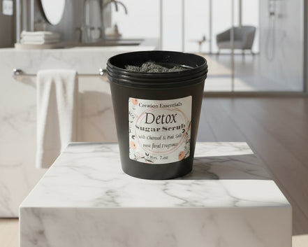 Detox Body Mask Scrub with Charcoal & Pink Salt