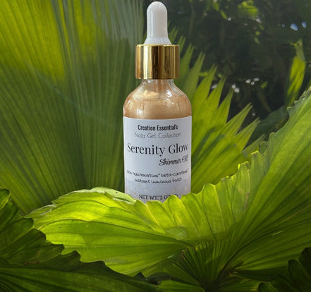 Serenity Glow Shimmer White Gold Body Shimmer- Creation Essential's Nola Girl Collection