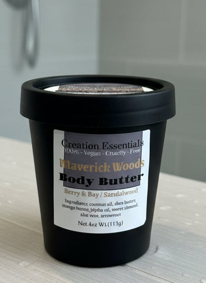 Maverick Woods Men's Body Butter/ Orgainc Moisturizer/Male Body Butter  Buy 3 Get 3 or Buy 2 Get 1 Free