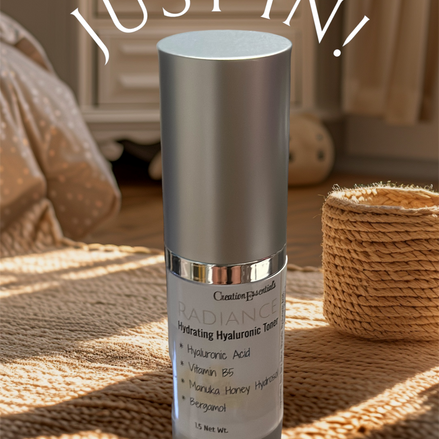 Radiance Hyaluronic Facial Toner with Caffeine Solution & Vitamin B - Creation Essential's