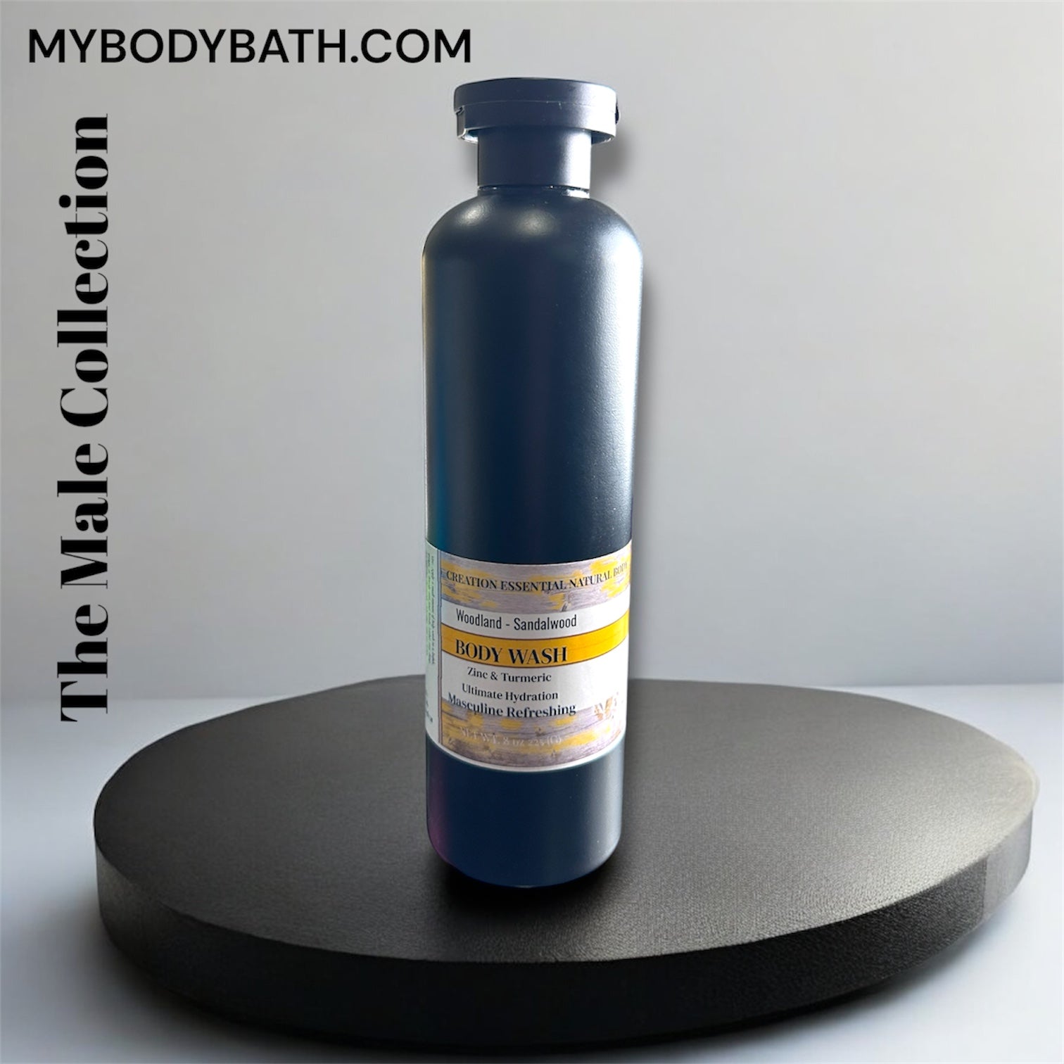 Buy 3 Get 3 or Buy 2 Get 1 Free Woodland Sandalwood hydrating men's Body Wash with Turmeric & Olive Oil