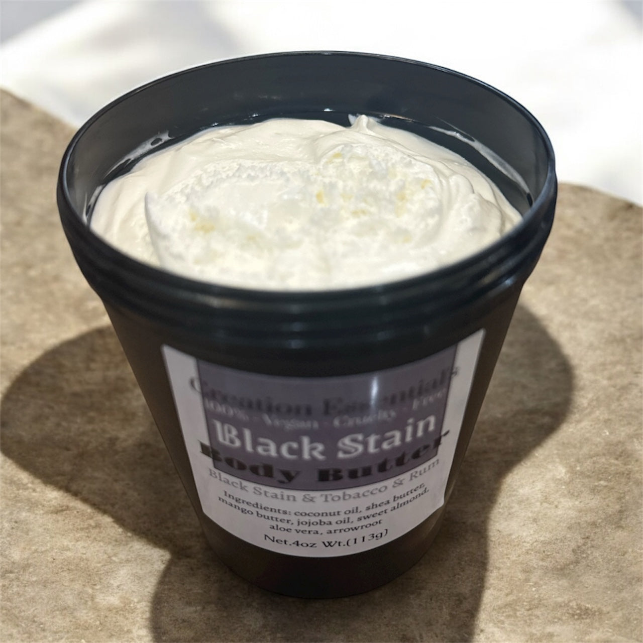 Black Satin  Men's Body Butter/ Orgainc Moisturizer/Male Body Butter