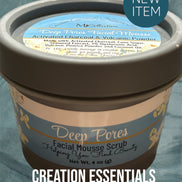 Deep Pores Facial Mousse Wash and Scrub with Activated Charcoal & Volcanic Pumice