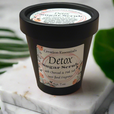 Detox Body Mask Shimmer Scrub with Charcoal & Pink Salt